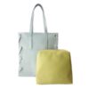 Zamszowa torba Shopper bag ,duży worek, kółka,  Vera Pelle pojemny Szara  WK745G - obrazek 3