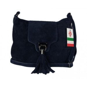 Torebka skórzana VERA PELLE kolor Granatowa