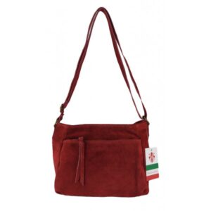 Torebka skórzana VERA PELLE kolor Czerwona