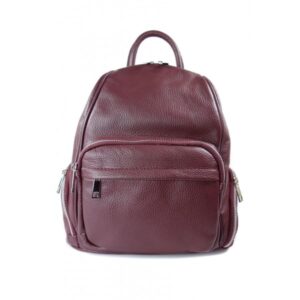 Plecak skórzany VERA PELLE kolor Bordowy VP344R