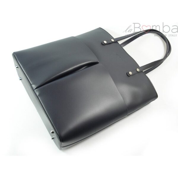 GRANATOWA - SHOPPER BAG WŁOSKA DUŻA TORBA XXL  ZARKA BIELSKO  SB515BS - obrazek 10