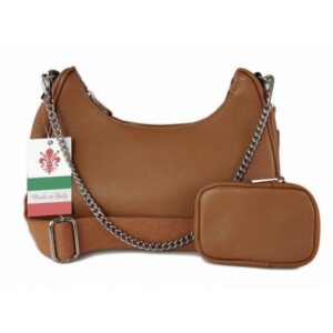 Torebka skórzana VERA PELLE kolor Czarna