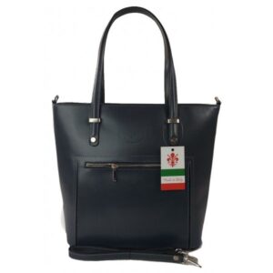 Torebka skórzana VERA PELLE kolor Szara