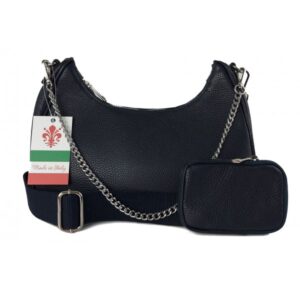 Torebka skórzana VERA PELLE kolor Granatowa