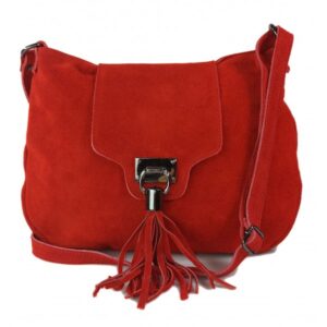 Torebka skórzana VERA PELLE kolor Czerwona