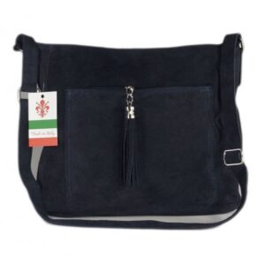 Torebka skórzana VERA PELLE kolor Granatowa