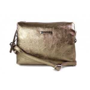 Torebka skórzana VERA PELLE kolor Brązowa