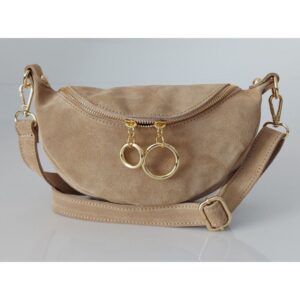 Torebka skórzana VERA PELLE kolor Beżowa