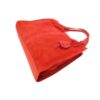 Duża zamszowa torba XXL Shopper bag ,worek Vera Pelle pojemny Czerwony  WK799R - obrazek 3