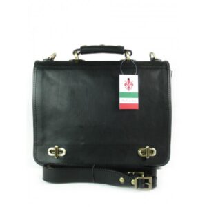 Torebka skórzana VERA PELLE kolor Czarna