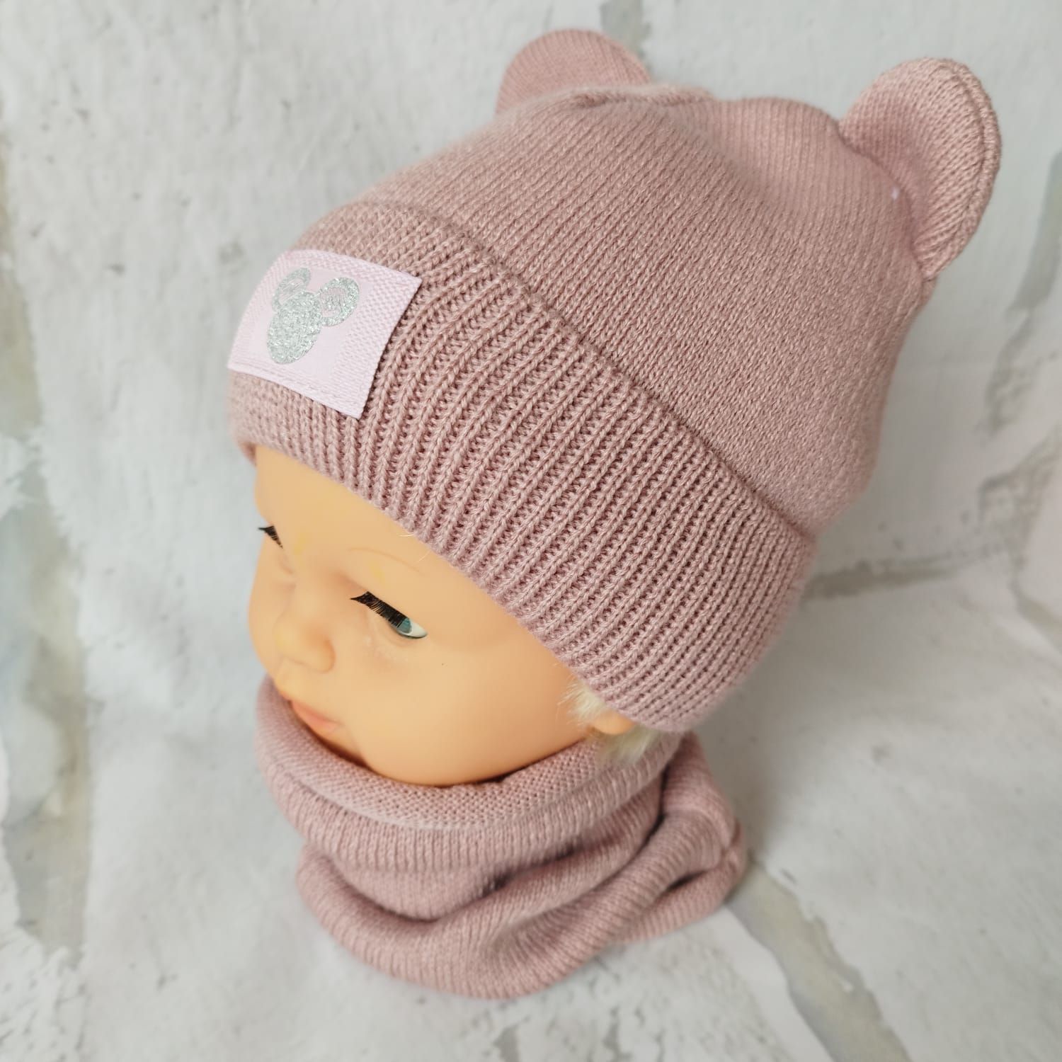 Cudowny komplet dziecięcy 2-4lata róż myszka CDzM-13a 1 Cudowny komplet dziecięcy 2-4lata róż myszka CDzM-13a