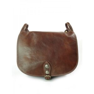 Torebka skórzana VERA PELLE kolor Brązowa