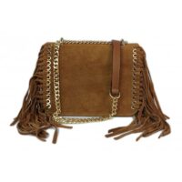 Torebka skórzana VERA PELLE kolor Camel