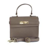 Torebka skórzana VERA PELLE kolor Beżowa