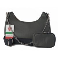 Torebka skórzana VERA PELLE kolor Czarna