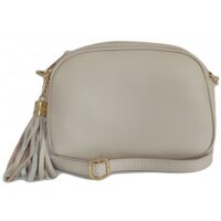 Torebka skórzana VERA PELLE kolor Kremowa