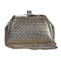 Włoska skórzana kopertówka pikowana złote okucia łańcuszek listonoszka biglówka Vera Pelle LKB36ORO