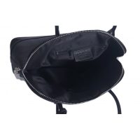 Kultowa Włoska skórzana torebka kuferek do ręki  kłódka A4 Vera Pelle  Czarna VPGU14N