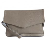 2 w 1 Włoska skórzana listonoszka  super opcja Vera Pelle  Beżowa LLB21T